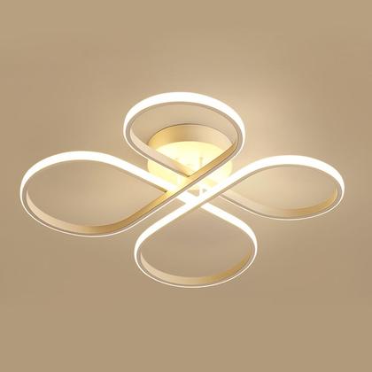 Imagem de Luminária Plafon Led Moderno Trevo Sala Quarto 3 Em 1 40w