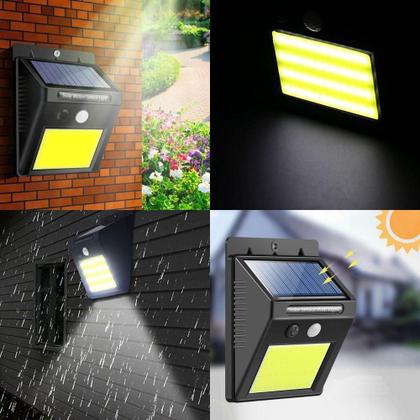 Imagem de Luminaria Solar Led Parede Lampada 48 Leds Sensor Movimento
