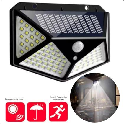 Imagem de Luminária Solar Prova D'água com Sensor para Iluminação de Jardim