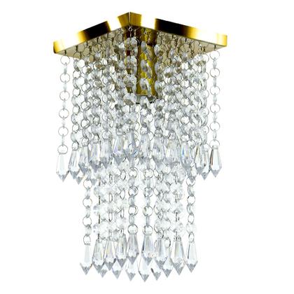 Imagem de Lustre Plafon De Cristal Acrilico Spark Dourado