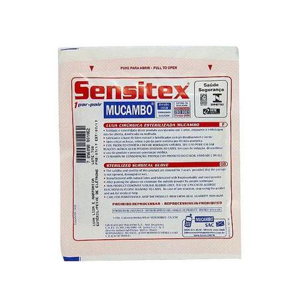 Imagem de Luva Estéril 1 Par 8,0 com Pó Mucambo Sensitex