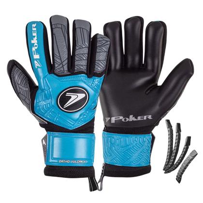 Imagem de Luva Goleiro Campo Poker Ortho Vulcan C/ Talas De Proteção