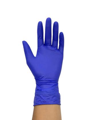 Imagem de Luva Nitrílica Azul Sonic Procedimento Não Cirúrgico S/Pó - C/100UN - SUPERMAX