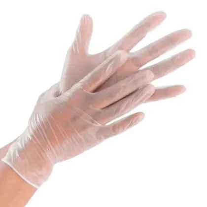 Imagem de Luva vinil sem amido descartável volk ( cx 100 pç ) epi ca