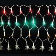 Imagem de Luz de Natal Cascata 160 Lâmpadas LED Color 8F Fio Verde Estrela 127V 6,0 Mts