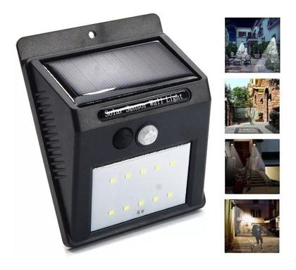 Imagem de Luz De Parede Led Energia Solar iluminação Sensor presença Prova D'água