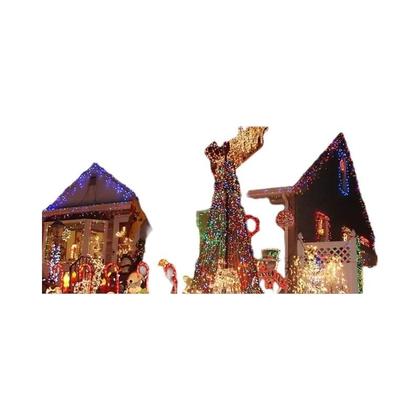 Imagem de Luzes De Natal LED Em Cortina Para Exterior, Luzes Decorativas De Casamento De 4Mx0.6M Com Plugue EU