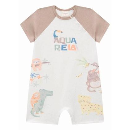 Imagem de Macacão Bebê Menino Aquarela em Malha Power e Ribana LucBoo