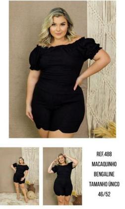 Imagem de Macacão Curto  Plus Size