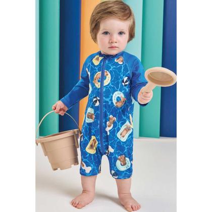 Imagem de Macacão em Malha UV Dry com Proteção UV 50+ LucBoo Bebê Menino