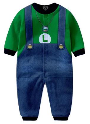 Imagem de Macacão Pijama Luigi infantil Super Mario tip top