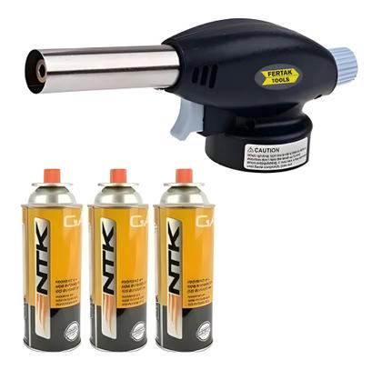 Imagem de Maçarico Culinário Portátil Com Regulagem Gourmet + 3 Refil