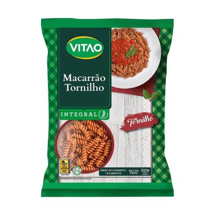 Imagem de Macarrão Integral Parafuso Tornilho 500g Vitao
