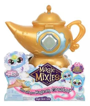 Imagem de Magic Mixies Genie Lamp - Lâmpada Mágica Surpresa Com 60 Sons , Reações e Luzes  Azul - Candide