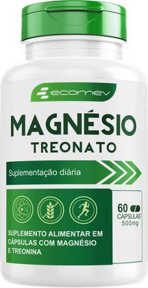 Imagem de Magnesio Treonato 500Mg Puro Concentrado 60Cáps - (Laudo de Pureza) Ecomev