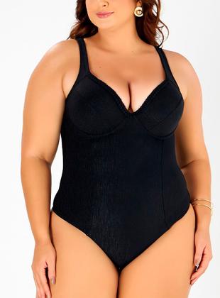 Imagem de Maiô Banho de Mar 623.523 Feminino Zero Barriga Texturizado Com Bojo e Trança Microfibra T. 44/50