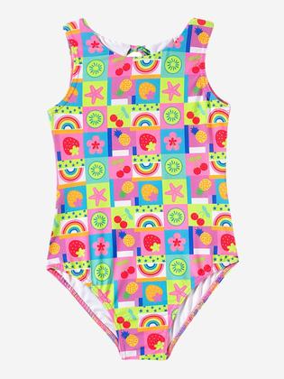 Imagem de Maiô Bebê Verão Tropical Frutinhas Infantil UV 50+ Tip Top -