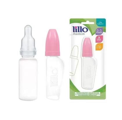 Imagem de Mamadeira chuquinha lillo bico silicone 50ml - rosa