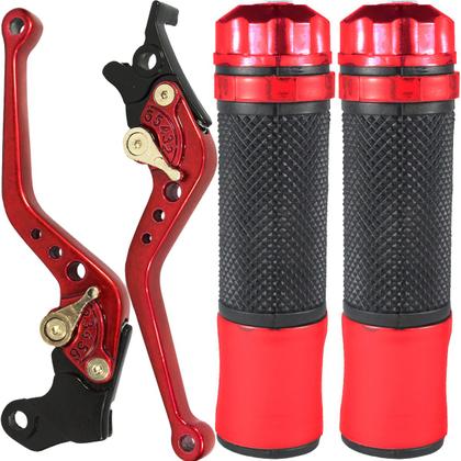 Imagem de Manete de freio embreagem esportivo a disco NXR125 NXR150 NXR160 Bros XRE300 Falcon Tornado Sahara NX200 XR200 manopla