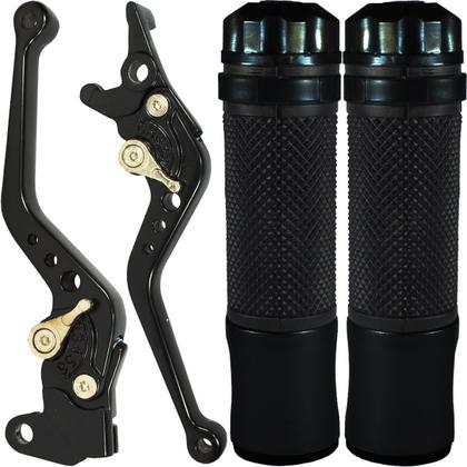 Imagem de Manete de freio embreagem esportivo a disco YBR125 XTZ125 YS FZ Fazer Lander Tenere YS150 YBR150 XTZ150 com manopla par