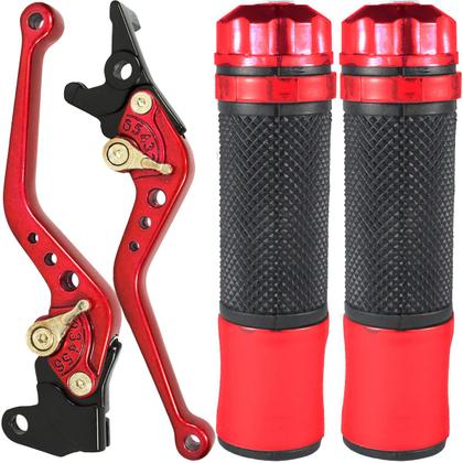 Imagem de Manete de freio embreagem esportivo a disco YBR125 XTZ125 YS FZ Fazer Lander Tenere YS150 YBR150 XTZ150 com manopla par