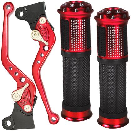 Imagem de Manete de freio embreagem esportivo a tambor CG125 1992 a 2018 CG150 Fan Titan CG160 Start Pop100 Pop110 com manopla par