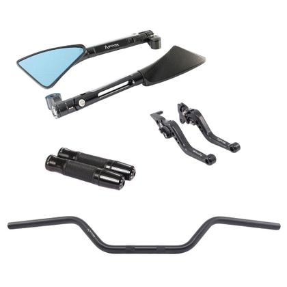 Imagem de Manete Manopla Retrovisor Guidão NXR Bros 125 150 160 freio a lona