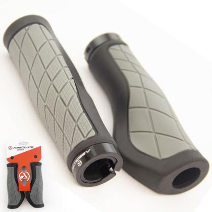 Imagem de Manopla Absolute EG4 Anatomica com trava Preto Cinza