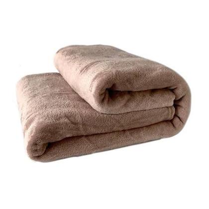 Imagem de Manta Casal Cobertor Home Design Mantinha Soft Microfibra Avelã