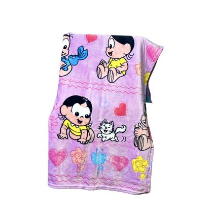 Imagem de Manta/Cobertor Bebê Turma da Mônica  Rosa