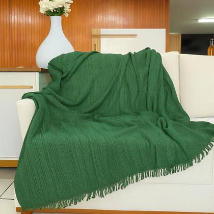 Imagem de Manta para Sofá 2 ou 3 Lugares 2,35 x 1,75 m King Grande Proteção Decoração Capa para Sofa Peseira ou Colcha Cama