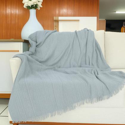 Imagem de Manta para Sofa 2 ou 3 Lugares Retrátril Proteção Decoração Sofá 2,35 x 1,75 m Capa para Sofa Peseira Cama