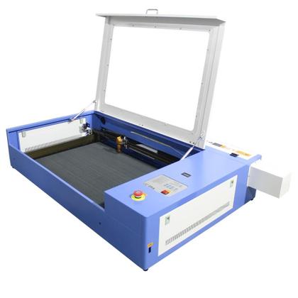 Imagem de Máquina CNC Router Laser Corte e Gravação Sensor Fluxo de Água 90x60cm 100w Mesa Fixa