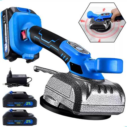 Imagem de Máquina de Assentar Porcelanato Sem Fio c Ventosa Alta Sucção Frequência de Vibração 300013500 RPM/Min 