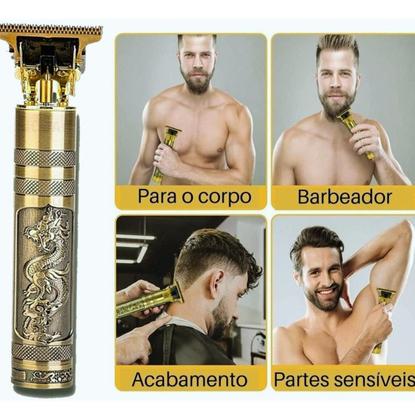 Imagem de Máquina de Cortar Cabelo e Barba Dragão Buda 110V