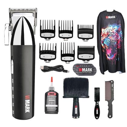 Imagem de Maquina De Cortar Cabelo Wmark Ng 2039 Display De Bateria