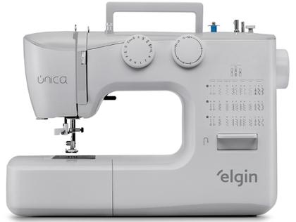 Imagem de Máquina de costura 36 pontos portátil JX-4040 Única Elgin - Costura Jeans - Alta Potência