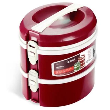 Imagem de Marmita Térmica Dupla Refeição Almoço Comida Marmitex