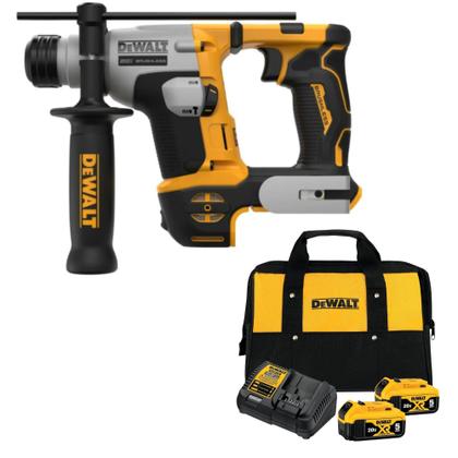 Imagem de Martelete Perfurador 20V MAX* ATOMIC SDS 5/8” - 2 Baterias 5Ah, Carregador e Controle de Vibração - Ref. DCH172B-B3