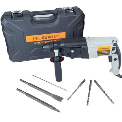 Imagem de Martelete Perfurador Rompedor 800w 2.8J Profissional 127V Com Maleta Pró Euro