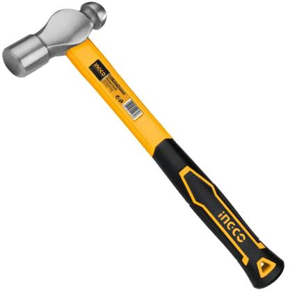 Imagem de Martelo Bola 450g com Cabo de Fibra e Emborrachado Ingco