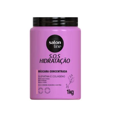 Imagem de Mascara Concentrada Salon Line S.O.S Hidratação Queratina e Colágeno 1kg