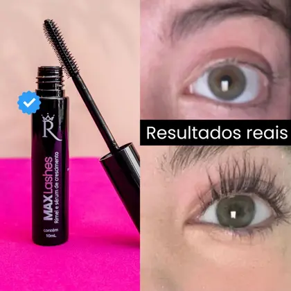 Imagem de Mascara de cílios- 2 em 1 com sérum de crescimento- crescer os cílios- ácido hiluronico- cilios longos