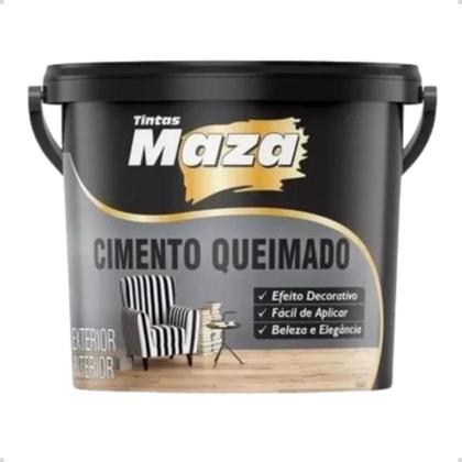 Imagem de Massa Efeito Cimento Queimado Original 5,6kg Maza