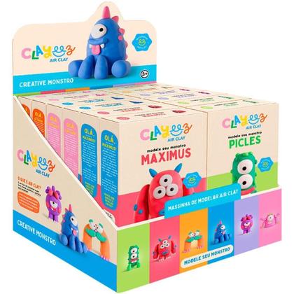 Imagem de Massa para Modelar Criativa Clayeez Monstros 38G (S) DP.C/12