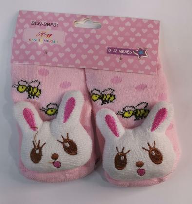 Imagem de Meia menina infantil com Bichinho variados cores antiderrapante