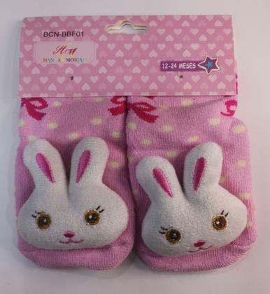 Imagem de Meia menina infantil com Bichinho variados cores antiderrapante