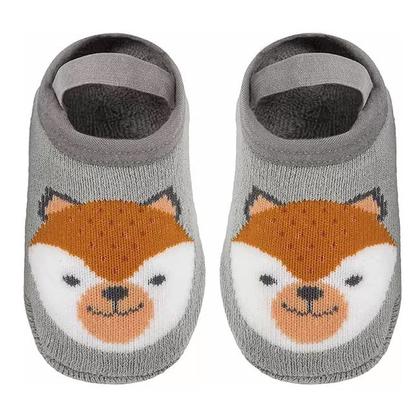 Imagem de Meia Sapatilha Antiderrapante Bebê e Infantil Com Elástico Menino Menina - Buba