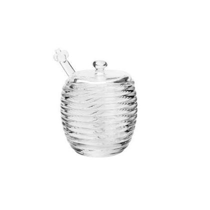 Imagem de Meleira de Cristal c/ Pegador e Tampa Colméia 210 ml