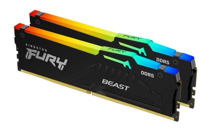 Imagem de Memória Kingston Fury Beast RGB 64 GB (2x32 GB) 6400 MT/s DDR5